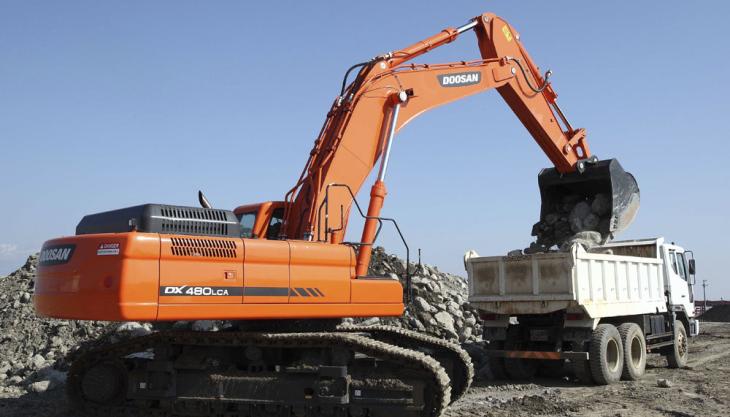 Doosan DX480LCS crawler excavator