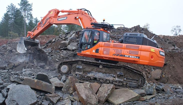 Doosan DX530LC-3 excavator