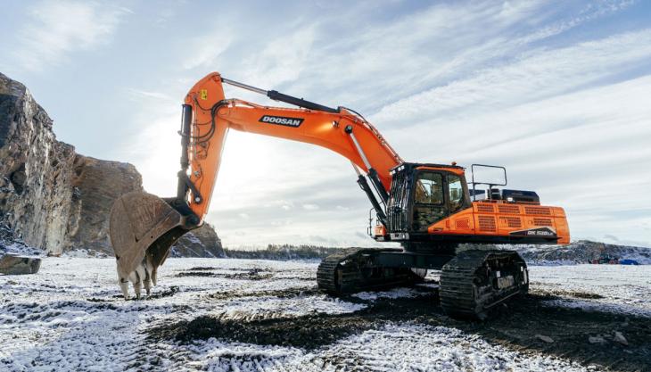 Among the exhibits on the Doosan stand will be the 53-tonne DX530LC-7 excavator Doosan DX530LC-7 excavator