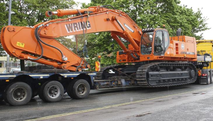 Doosan DX700LC excavator for Wring Group Doosan DX700LC excavator