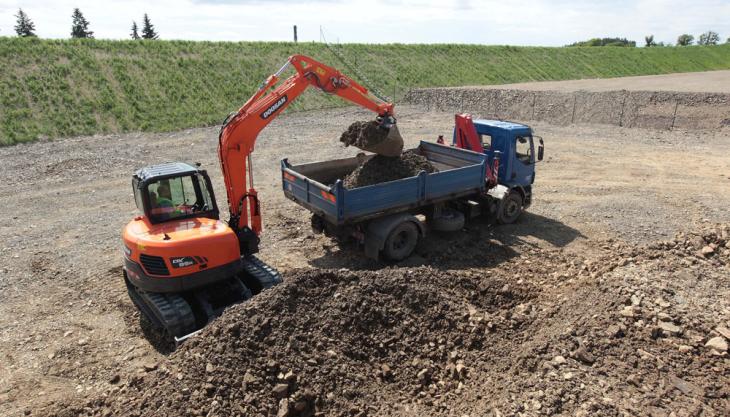 Doosan DX85R-3 excavator