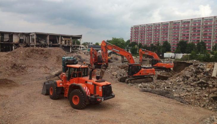 Doosan machines used on German demolition project