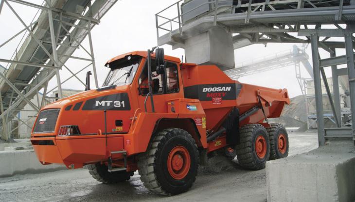 Kilsaran Concrete purchase new Doosan ADT Doosan MT31 dumptruck