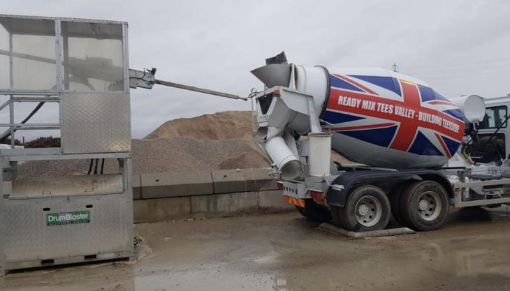 Ready Mix Tees Valley improve safety and efficiency with DrumBlaster Build-up Control Technology (BCT) DrumBlaster Build-up Control Technology