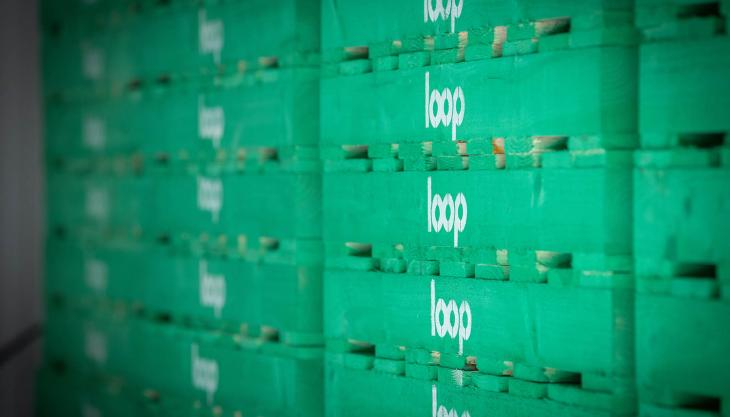 The Pallet LOOP’s highly durable distinctive green-branded pallets are 100% FSC certified The Pallet LOOP