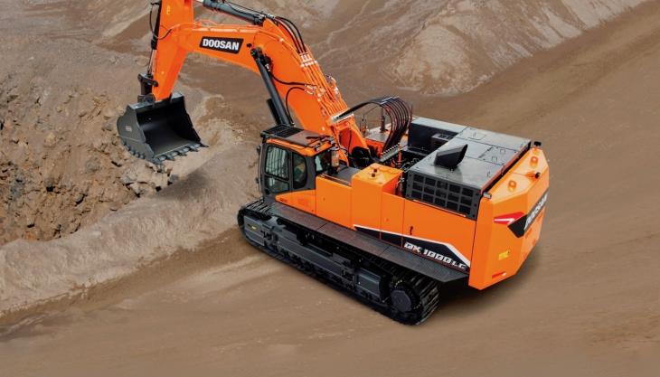 The new Doosan DX1000LC-7 excavator Doosan DX1000LC-7 excavator