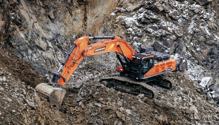 The new Doosan DX530LC-7 excavator Doosan DX530LC-7 excavator