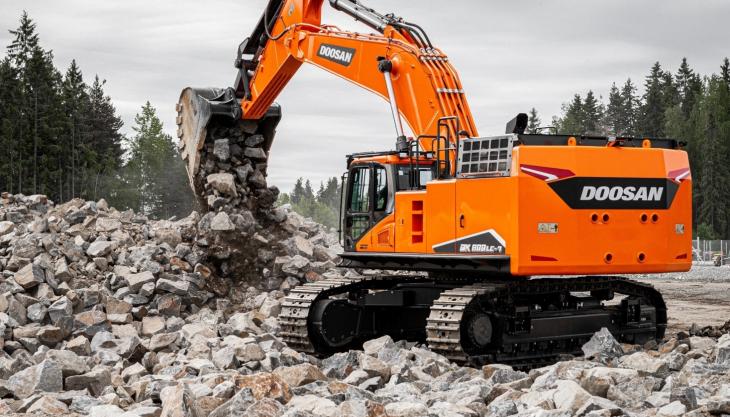 The new Doosan DX800LC-7 excavator Doosan DX800LC-7 excavator