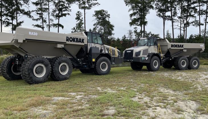 Easton Sales and Rentals received the landmark debut deliveries Rokbak RA30s