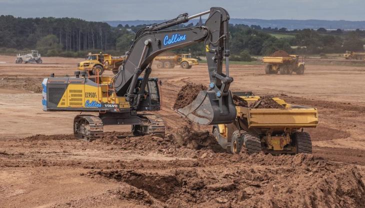 Collins Earthworks' new Volvo EC950F excavator Volvo EC950F excavator