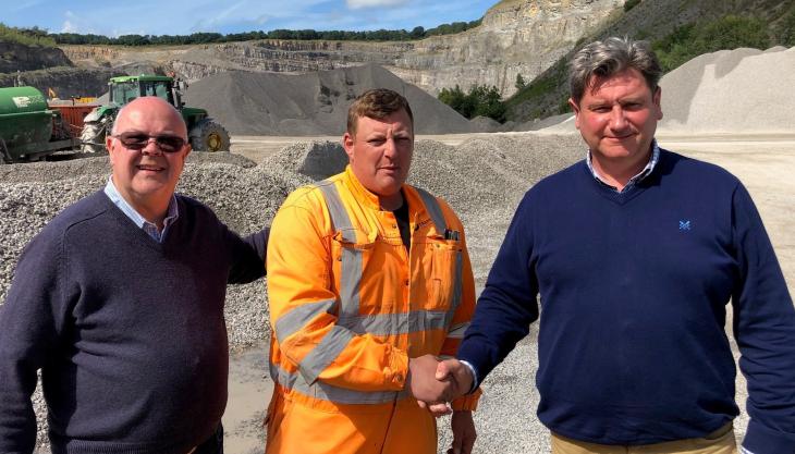 L-R: Philip Brain (chair of governors), Richard Nolan and Mike Phillips (End Point Assessor) EMPI Awards