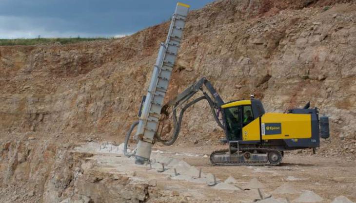 Epiroc are to trial the world's first zero-emission battery-electric surface drill rig Epiroc battery-electric surface drill rig