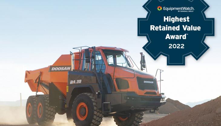 The award-winning Doosan DA30 articulated dumptruck EquipmentWatch