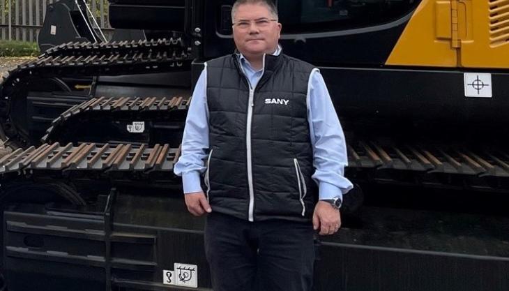Eric Reid, SANY's new regional sales manager for the north of Scotland Eric Reid