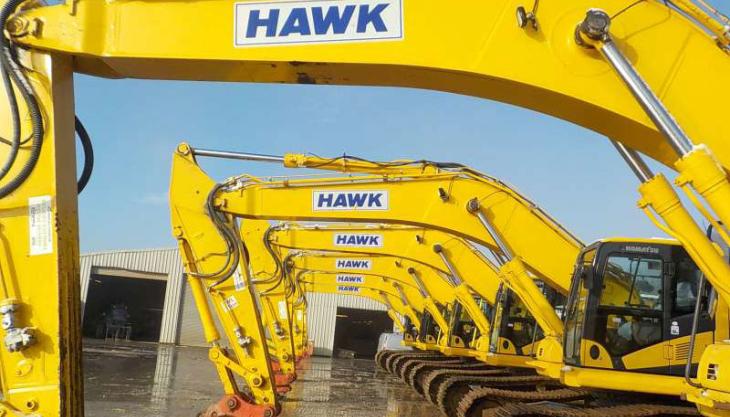 Euro Auctions have been appointed to dispose of the construction equipment assets of Hawk Plant Hire Hawk plant and equipment