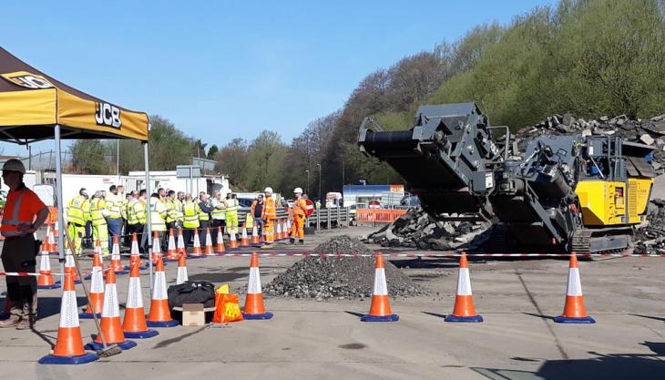 Eurovia UK's recycling demonstration day Eurovia UK recycling demonstration day