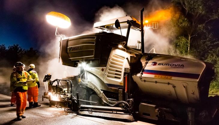 Eurovia Surfacing have been appointed to the Highways England Pavement Framework for South East and Midlands Eurovia Surfacing