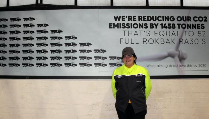 Karen Anne Duffy, HSE and sustainability manager at the Rokbak manufacturing plant in Motherwell Karen Anne Duffy