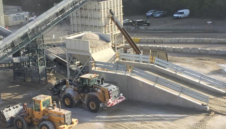 Fairport Engineering install new raw material feed facility at Hanson ggbs plant at Purfleet Raw material feed facility at Purfleet
