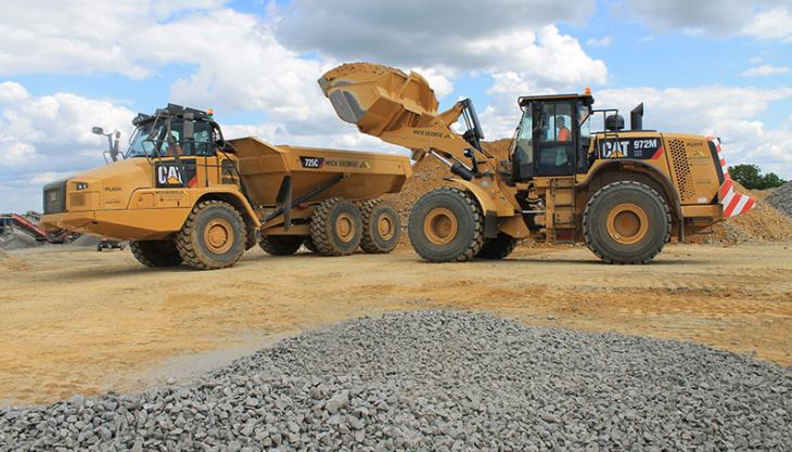 Caterpillar machines for Mick George Caterpillar machines for Mick George