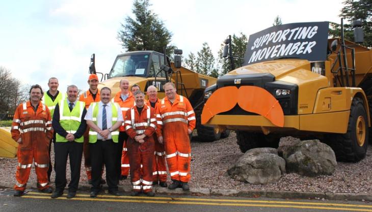 Finning sponsor employees for Movember