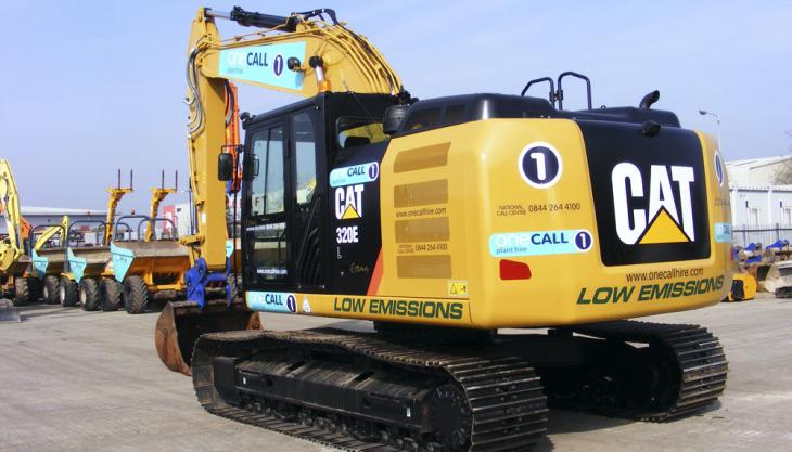 Cat crawler excavator