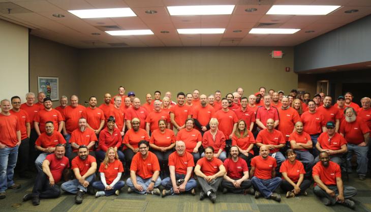 Staff at Flexco's headquarter in Downers Grove, Illinois Flexco staff