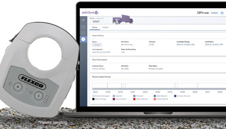 Flexco Elevate i3 device and dashboard copy Flexco Elevate