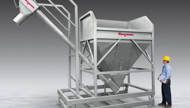 Flexible screw conveyor for front-end loaders Screw conveyor