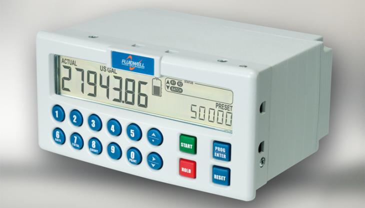 Fluidwell N-Series panel-mount batch controller