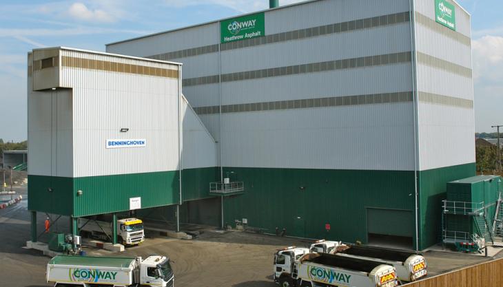 FM Conway and TfL launch ‘groundbreaking’ recycled asphalt trial FM Conway asphalt plant