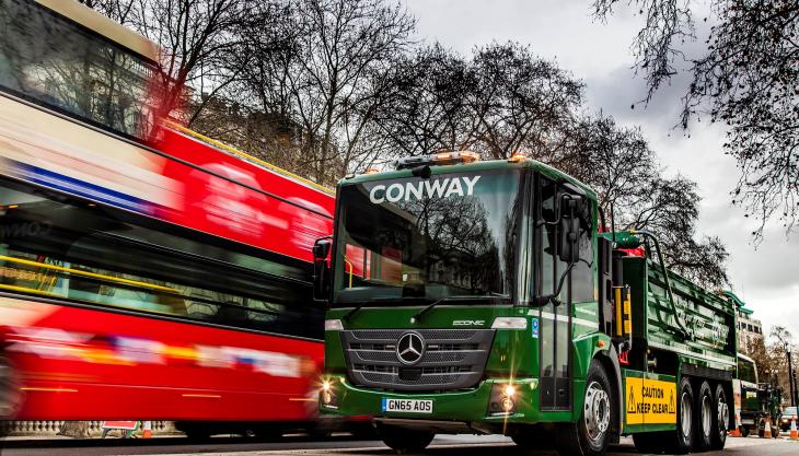 FM Conway to deliver highway maintenance, public realm projects and professional services across the London borough of Croydon FM Conway Econic truck