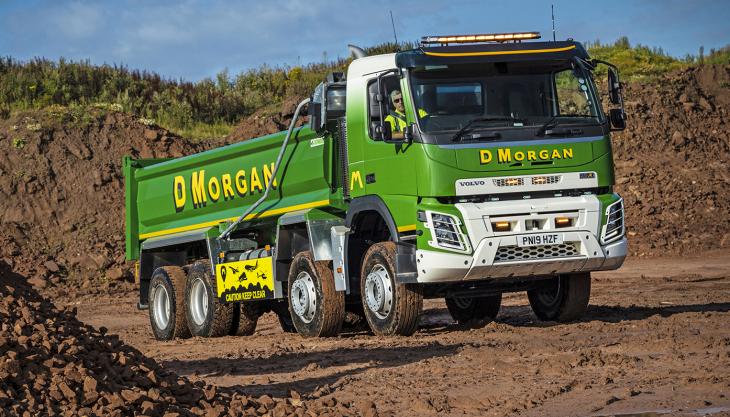 D Morgan have expanded their fleet with 32 new Volvo trucks Volvo FMX 8x4 rigid truck