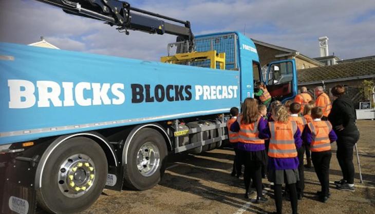 Forterra truck drivers help spread road safety message Road safety event