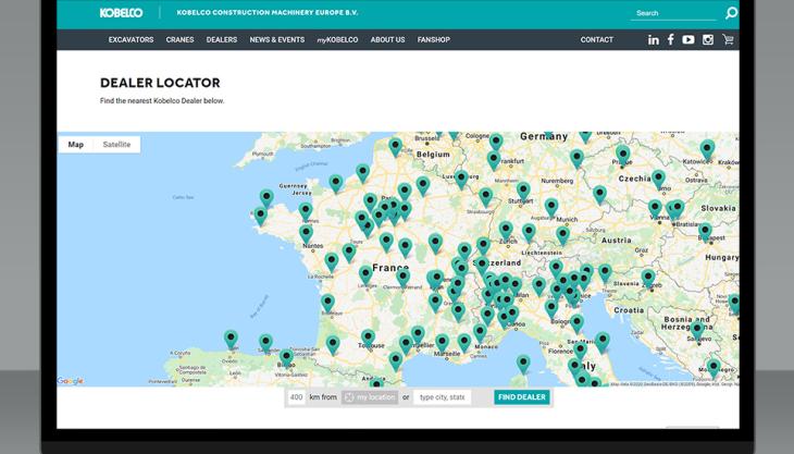 Kobelco have expanded their French dealer network Kobelco dealers