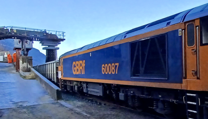 Hanson have reopened their Penmaenmawr railhead in North Wales Penmaenmawr railhead