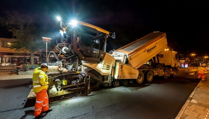 Hanson Contracting’s road-surfacing plant is now using low-carbon GD45+ fuel Low-carbon GD45+ fuel