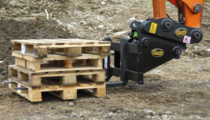 Geith pallet fork attachment