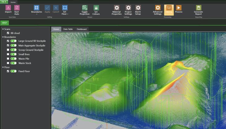 3D volumetric model produced using GeoSLAM Volumes GeoSLAM Volumes