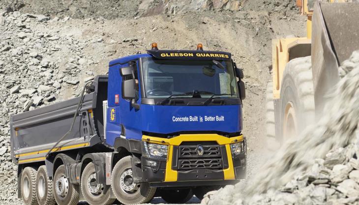 First Renault trucks for Gleeson Quarries Renault truck