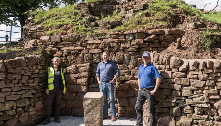 Tarmac have helped restore and enhance Gradbach lime kiln in Derbyshire Gradbach lime kiln