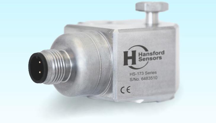 Hansford Sensors' HS-173 triaxial vibration-monitoring sensor Vibration-monitoring sensor