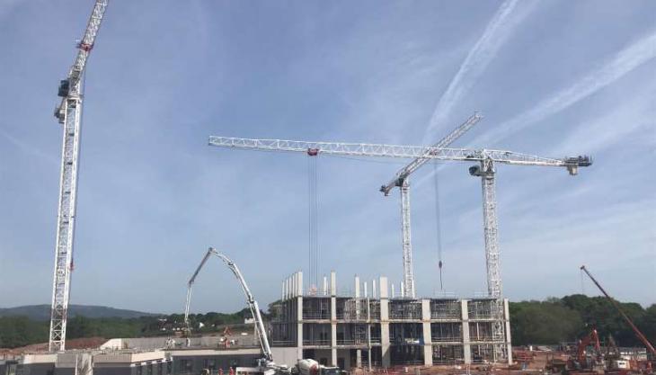 Under construction – the £350 million Grange University Hospital in Cwmbran Cwmbran hospital