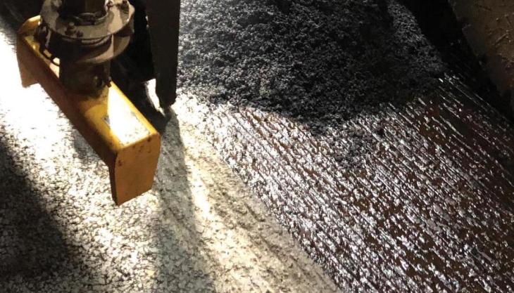Hanson have laid more than 1,000 tonnes of Tufflayer asphalt on the A338 at Blackwater Junction in Dorset Hanson Tufflayer