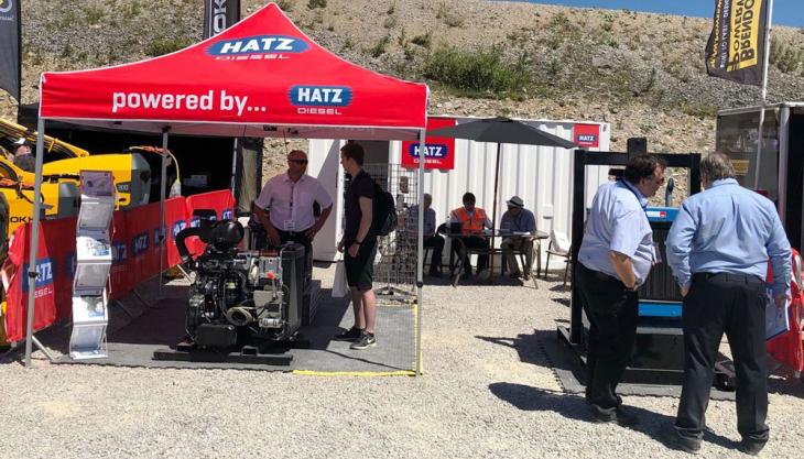 The Hatz GB display area at Hillhead 2018 Hatz GB at Hillhead 2018