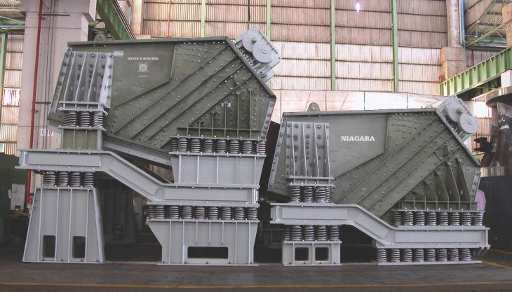 Niagara XL-Class vibrating screens can achieve production rates up to 15,000 tons/h Haver & Boecker Niagara