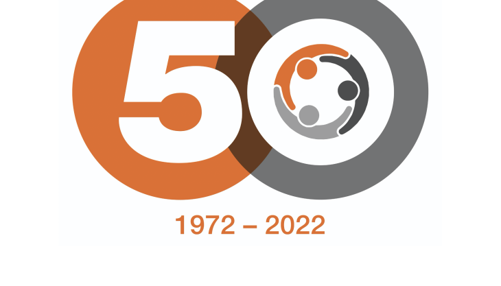 HCMUK's 50th anniversary logo HCMUK