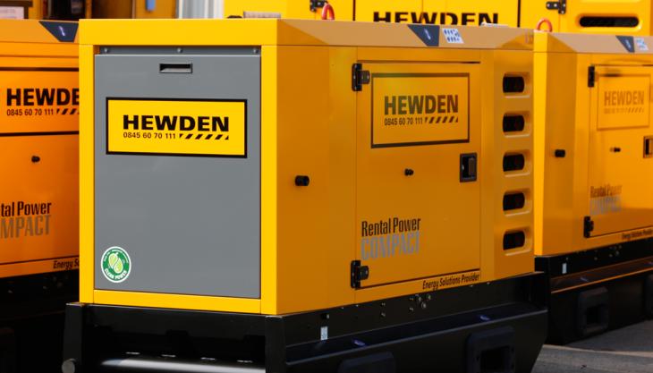 Hewden bolster power generation rental fleet Hewden generato