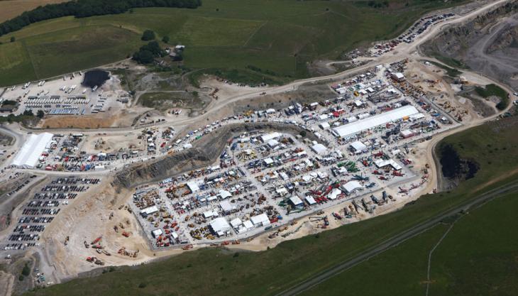 Aerial view of the Hillhead 2018 showground Hillhead 2018 showground