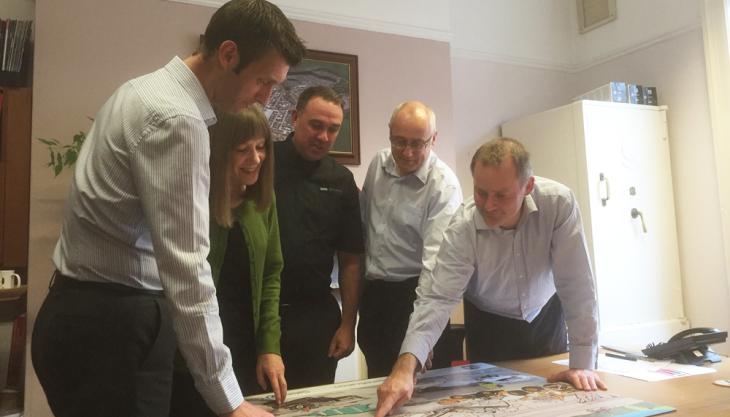 The Hillhead team identifying hazards during their training Hillhead team training